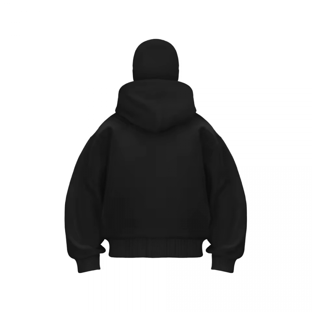 Samuray ZIP Fermuarlı Kapüşonlu SweatShirt- Siyah 138807 Samuray ZIP Fermuarlı Kapüşonlu SweatShirt- Siyah 138807