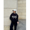 Üç İplik Yakalı Sweat Baggy Pantalonlu Takım - Siyah - 139521 Üç İplik Yakalı Sweat Baggy Pantalonlu Takım - Siyah - 139521