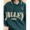 Üç İplik Yakalı Sweat Baggy Pantalonlu Takım - Yeşil - 139522 Üç İplik Yakalı Sweat Baggy Pantalonlu Takım - Yeşil - 139522