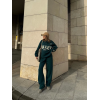 Üç İplik Yakalı Sweat Baggy Pantalonlu Takım - Yeşil - 139522 Üç İplik Yakalı Sweat Baggy Pantalonlu Takım - Yeşil - 139522