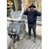 Samuray Kapşonlu ZIP Fermuarlı Çift Kapşonlu Nakışlı SweatShirt- Siyah 139529 Samuray Kapşonlu ZIP Fermuarlı Çift Kapşonlu Nakışlı SweatShirt- Siyah 139529