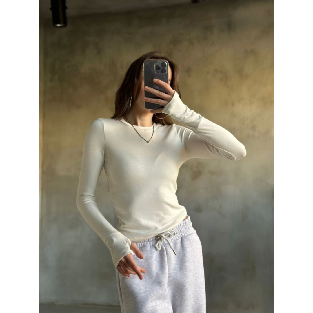 Parmak Geçmeli Buzi Body - Beyaz - 140238 Parmak Geçmeli Buzi Body - Beyaz - 140238