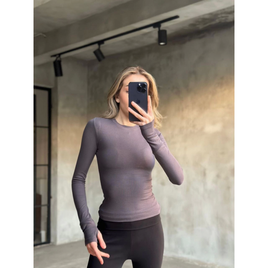 Parmak Geçmeli Buzi Body - Gri - 140242 Parmak Geçmeli Buzi Body - Gri - 140242