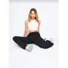 Kargo Cepli Palazzo Oversize Kesim İki Iplik Bol Paça Eşofman Altı Pantalon - Siyah 140553 Kargo Cepli Palazzo Oversize Kesim İki Iplik Bol Paça Eşofman Altı Pantalon - Siyah 140553