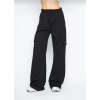 Kargo Cepli Palazzo Oversize Kesim İki Iplik Bol Paça Eşofman Altı Pantalon - Siyah 140553 Kargo Cepli Palazzo Oversize Kesim İki Iplik Bol Paça Eşofman Altı Pantalon - Siyah 140553