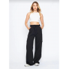 Kargo Cepli Palazzo Oversize Kesim İki Iplik Bol Paça Eşofman Altı Pantalon - Siyah 140553 Kargo Cepli Palazzo Oversize Kesim İki Iplik Bol Paça Eşofman Altı Pantalon - Siyah 140553