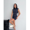 Yarım Bogazlı Kolsuz Mini Boy Elbise - Lacivert 141852 Yarım Bogazlı Kolsuz Mini Boy Elbise - Lacivert 141852