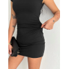 Yarım Bogazlı Kolsuz Mini Boy Elbise - Siyah 141856 Yarım Bogazlı Kolsuz Mini Boy Elbise - Siyah 141856