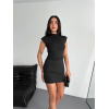 Yarım Bogazlı Kolsuz Mini Boy Elbise - Siyah 141856 Yarım Bogazlı Kolsuz Mini Boy Elbise - Siyah 141856