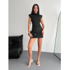 Yarım Bogazlı Kolsuz Mini Boy Elbise - Siyah 141856 Yarım Bogazlı Kolsuz Mini Boy Elbise - Siyah 141856