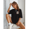 Bisiklet Yaka Baskılı T-shirt - Siyah - 142451 Bisiklet Yaka Baskılı T-shirt - Siyah - 142451