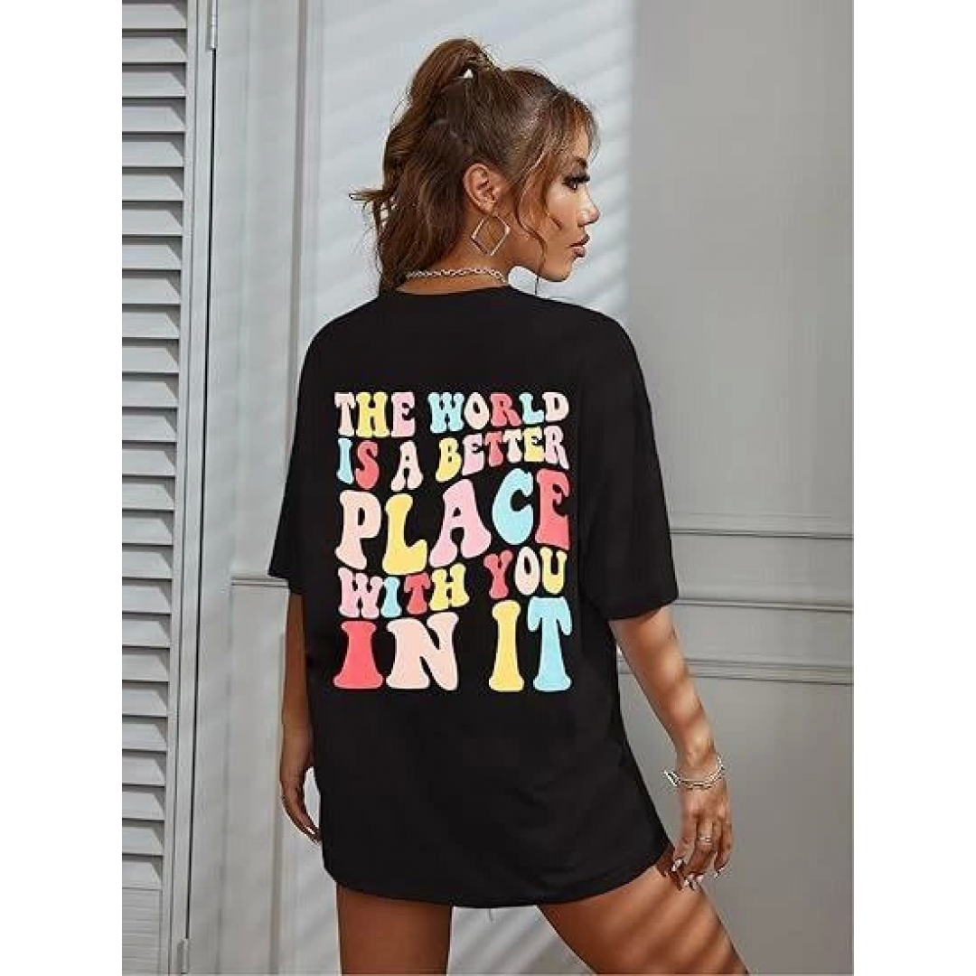 Bisiklet Yaka Baskılı T-shirt - Siyah - 142451 Bisiklet Yaka Baskılı T-shirt - Siyah - 142451