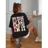 Bisiklet Yaka Baskılı T-shirt - Siyah - 142451 Bisiklet Yaka Baskılı T-shirt - Siyah - 142451