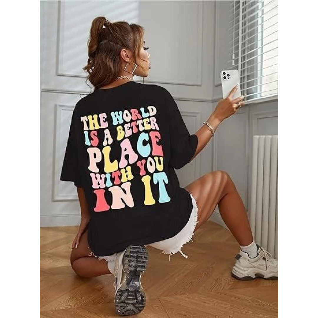 Bisiklet Yaka Baskılı T-shirt - Siyah - 142451 Bisiklet Yaka Baskılı T-shirt - Siyah - 142451