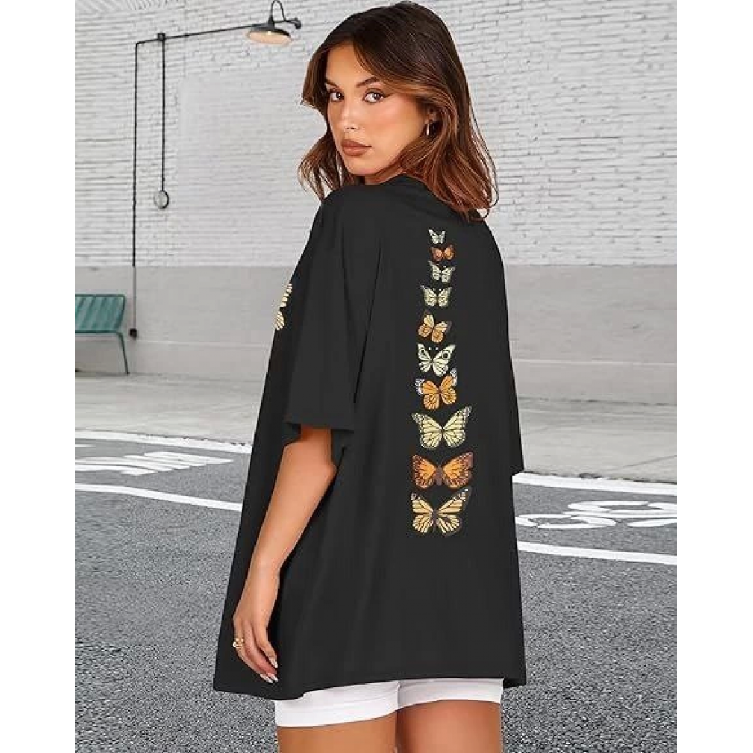 Bisiklet Yaka Baskılı T-shirt - Siyah 142453 Bisiklet Yaka Baskılı T-shirt - Siyah 142453