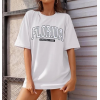 Bisiklet Yaka Baskılı T-shirt - Beyaz 142455