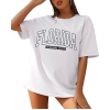 Bisiklet Yaka Baskılı T-shirt - Beyaz 142455