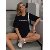 Bisiklet Yaka Baskılı T-shirt - Siyah - 142481 Bisiklet Yaka Baskılı T-shirt - Siyah - 142481