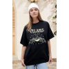 Bisiklet Yaka Baskılı T-shirt - Siyah 142482 Bisiklet Yaka Baskılı T-shirt - Siyah 142482