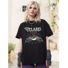 Bisiklet Yaka Baskılı T-shirt - Siyah 142482 Bisiklet Yaka Baskılı T-shirt - Siyah 142482