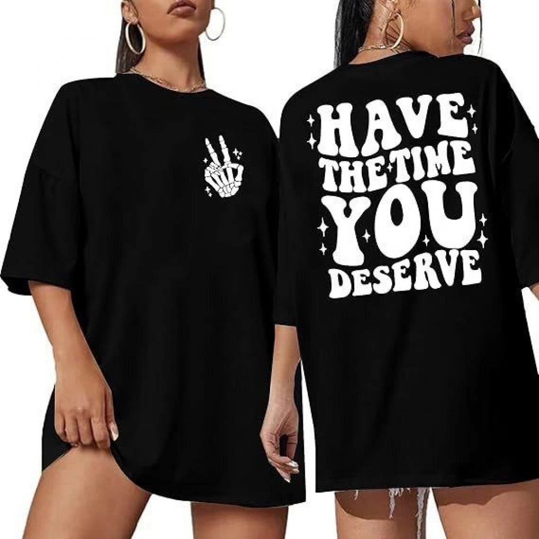 Bisiklet Yaka Kısa Kol Baskılı T-shirt - Siyah 142483 Bisiklet Yaka Kısa Kol Baskılı T-shirt - Siyah 142483