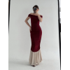 Striptiz Omuzlu Uzun Elbise- Bordo 144292 Striptiz Omuzlu Uzun Elbise- Bordo 144292