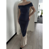 Striptiz Omuzlu Uzun Elbise- Füme 144293 Striptiz Omuzlu Uzun Elbise- Füme 144293