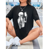 Baskılı T-shirt - Siyah - 144673