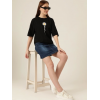 Baskılı T-shirt - Siyah 144674 Baskılı T-shirt - Siyah 144674