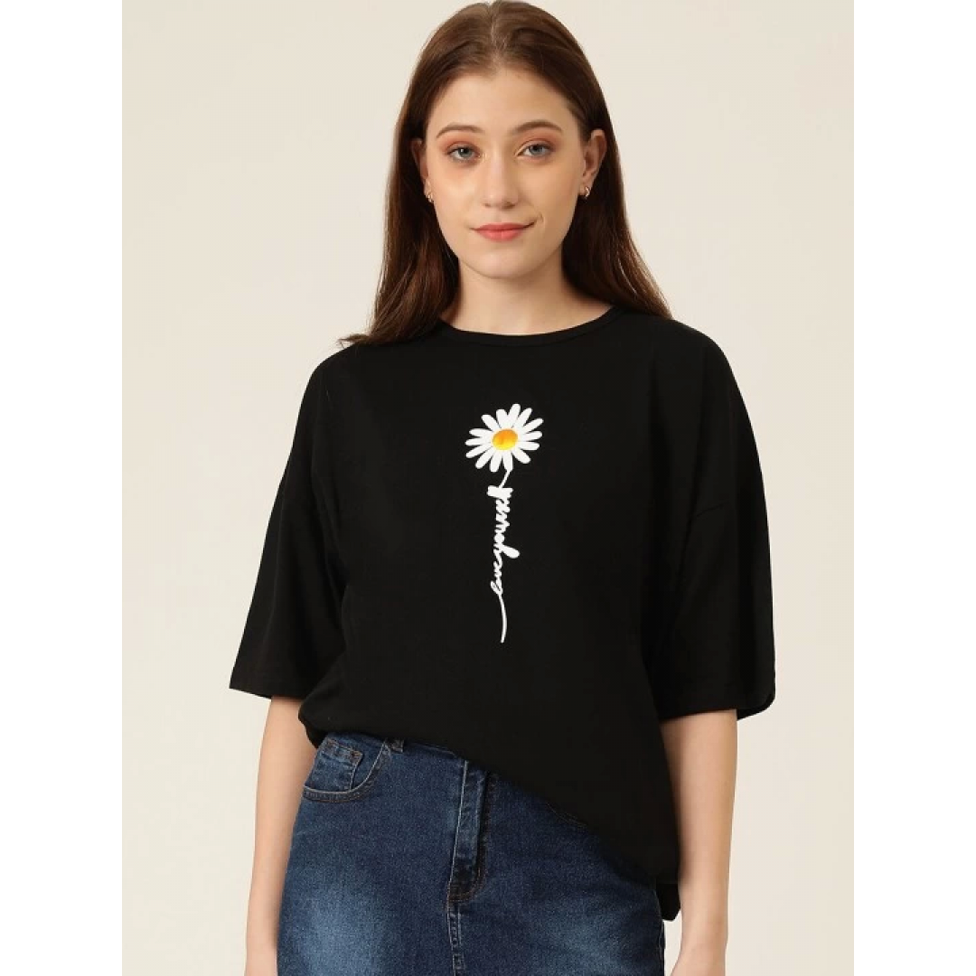 Baskılı T-shirt - Siyah 144674 Baskılı T-shirt - Siyah 144674