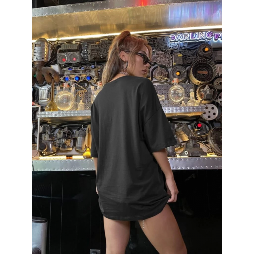 Baskılı T-shirt - Siyah 146024