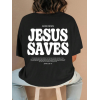 Baskılı T-shirt - Siyah 146027
