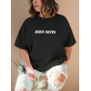 Baskılı T-shirt - Siyah 146027