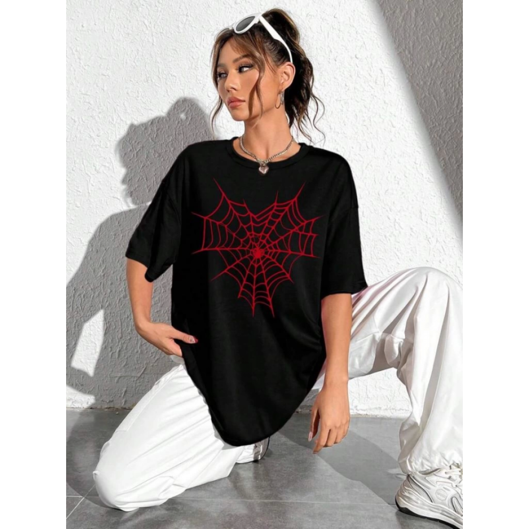 Baskılı T-shirt - Siyah 146028