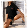 Baskılı T-shirt - Siyah 146030 Baskılı T-shirt - Siyah 146030