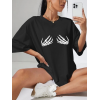 Baskılı T-shirt - Siyah - 146031 Baskılı T-shirt - Siyah - 146031