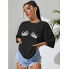 Baskılı T-shirt - Siyah - 146031 Baskılı T-shirt - Siyah - 146031
