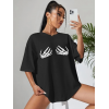 Baskılı T-shirt - Siyah - 146031 Baskılı T-shirt - Siyah - 146031