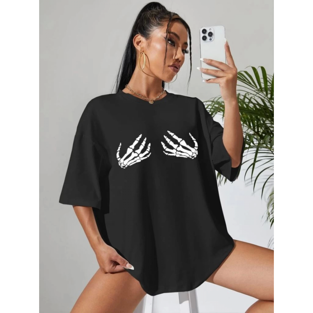 Baskılı T-shirt - Siyah - 146031 Baskılı T-shirt - Siyah - 146031