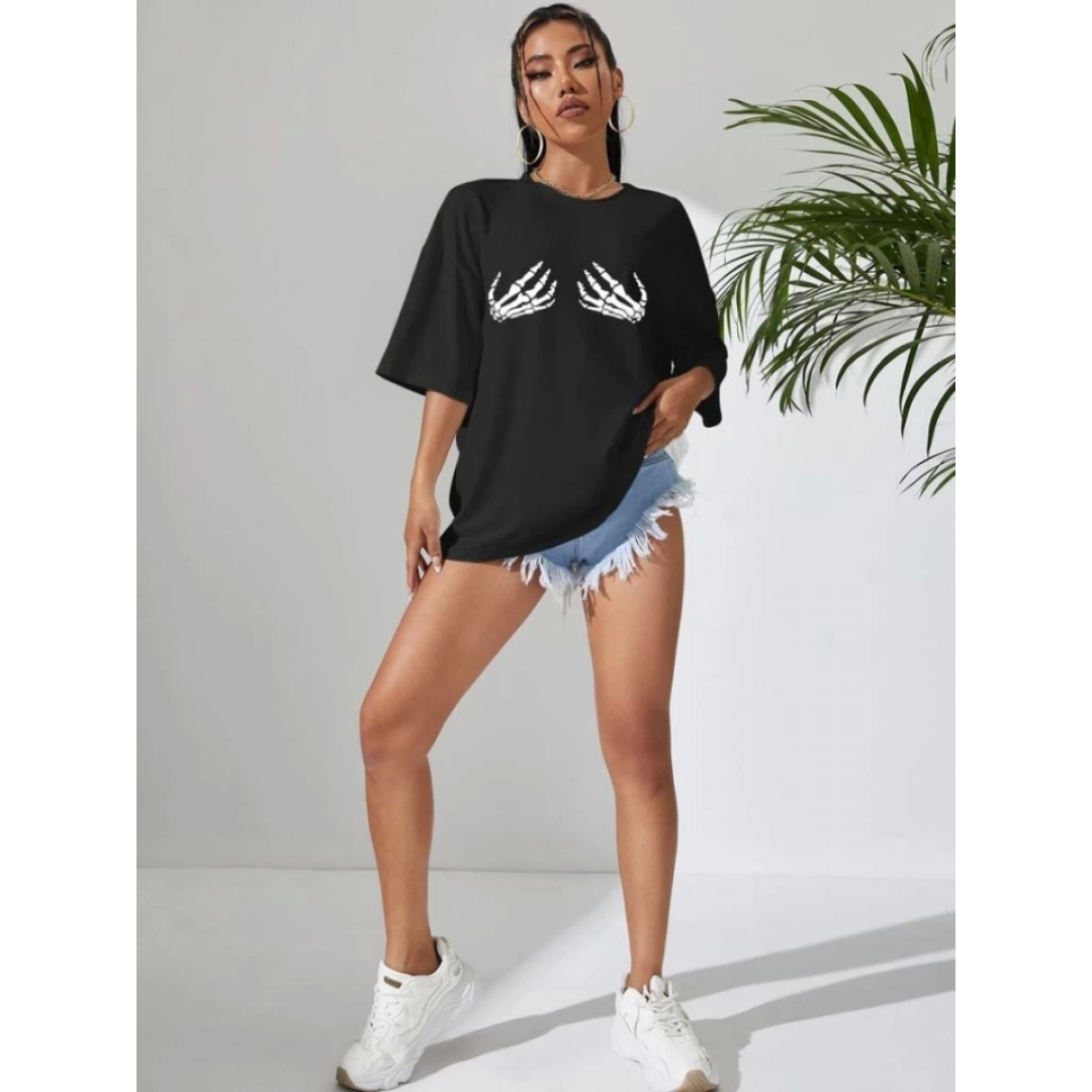 Baskılı T-shirt - Siyah - 146031 Baskılı T-shirt - Siyah - 146031