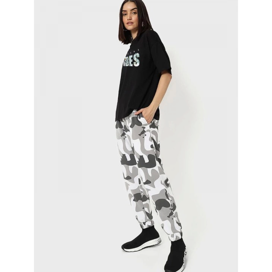 Baskılı Oversize T-shirt - Siyah 146036 Baskılı Oversize T-shirt - Siyah 146036
