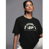 Baskılı Oversize T-shirt - Siyah 146041 Baskılı Oversize T-shirt - Siyah 146041