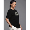 Baskılı Oversize T-shirt - Siyah 146041 Baskılı Oversize T-shirt - Siyah 146041