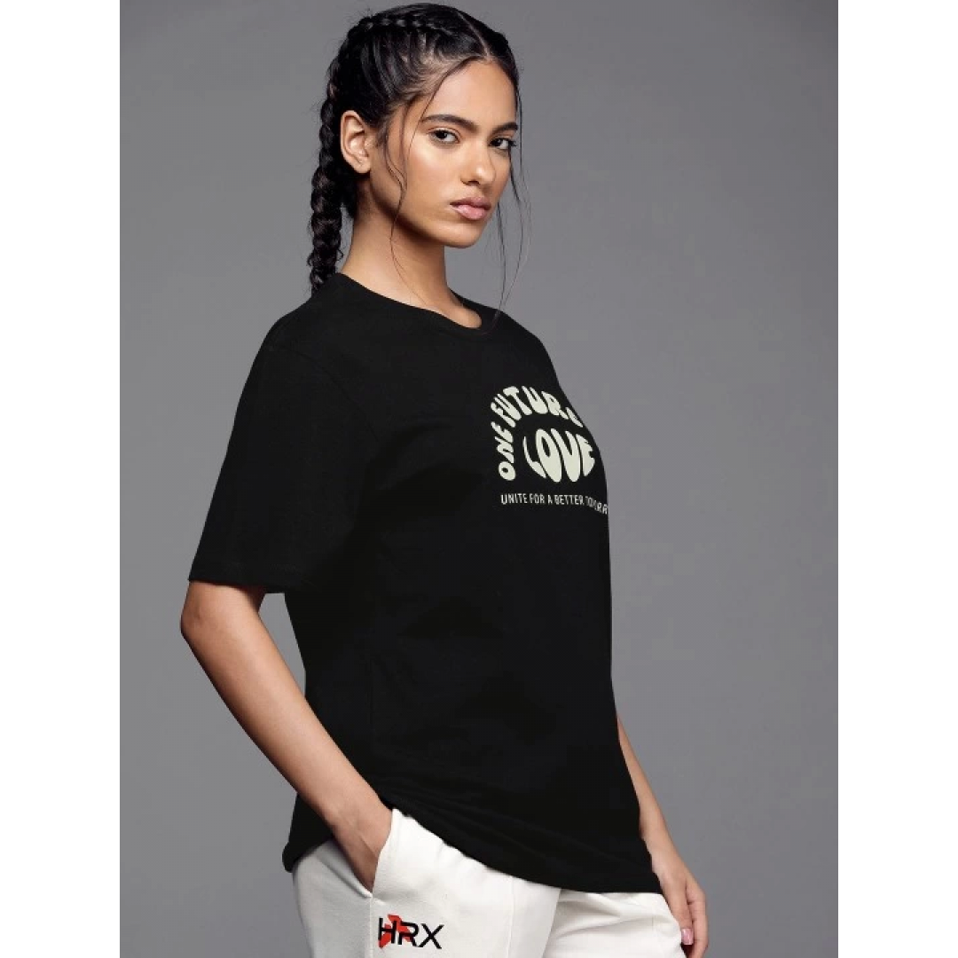 Baskılı Oversize T-shirt - Siyah 146041 Baskılı Oversize T-shirt - Siyah 146041