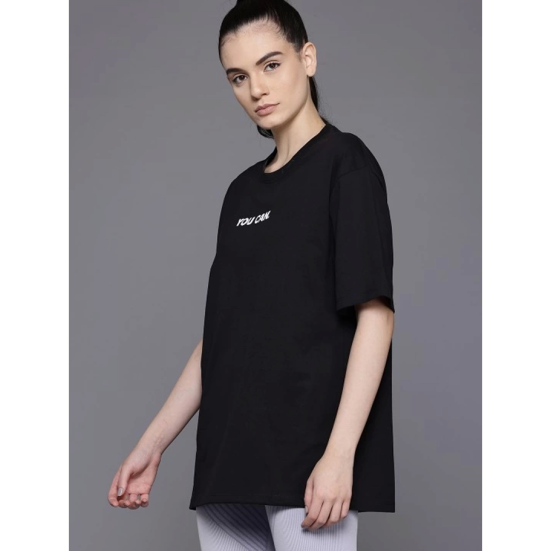 Baskılı Oversize T-shirt - Siyah 146042 Baskılı Oversize T-shirt - Siyah 146042