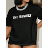 Baskılı Oversize T-shirt - Siyah - 146043 Baskılı Oversize T-shirt - Siyah - 146043