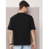 Erkek Baskılı Oversize T-shirt - Siyah - 146045 Erkek Baskılı Oversize T-shirt - Siyah - 146045
