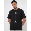 Erkek Baskılı Oversize T-shirt - Siyah 146096 Erkek Baskılı Oversize T-shirt - Siyah 146096