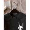 Erkek Baskılı Oversize T-shirt - Siyah - 146097 Erkek Baskılı Oversize T-shirt - Siyah - 146097