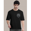 Erkek Baskılı Oversize T-shirt - Siyah - 146098 Erkek Baskılı Oversize T-shirt - Siyah - 146098